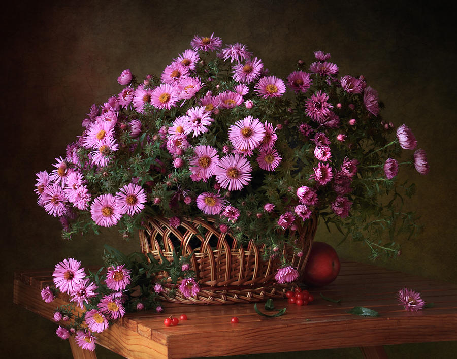 A Basket Of Flowers Photograph by ??????? ????????