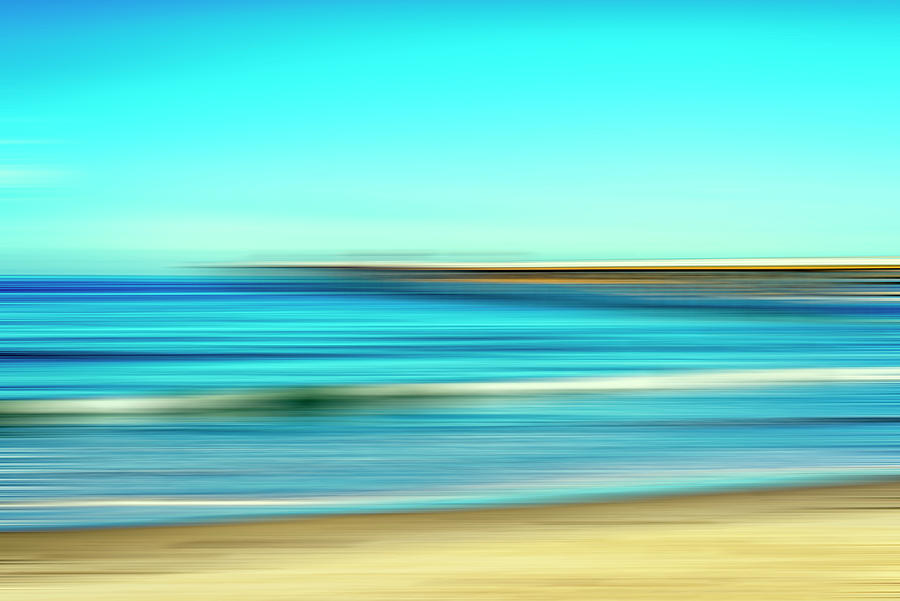 Impressionism Photograph - A Beach And A Pier by Joseph S Giacalone