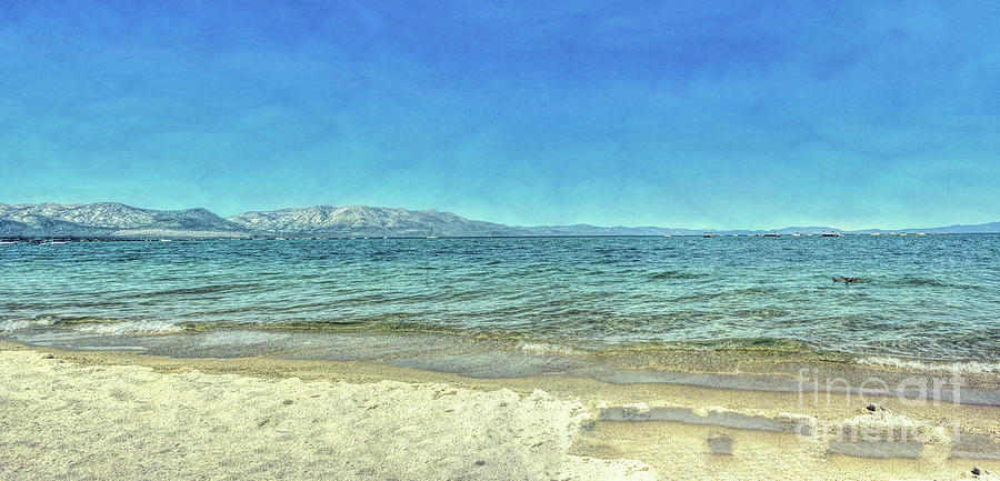 A Beach in Lake Tahoe Digital Art by Joe Lach