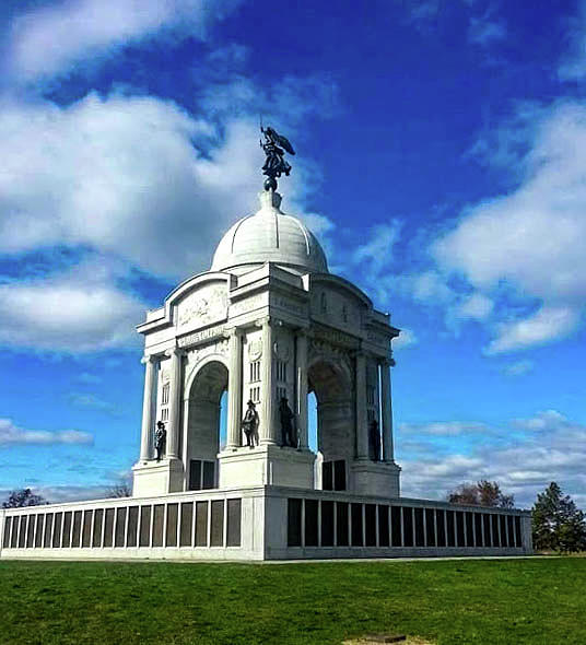 A Beautiful Cloud filled Pennsylvania Monument Photograph by William E ...