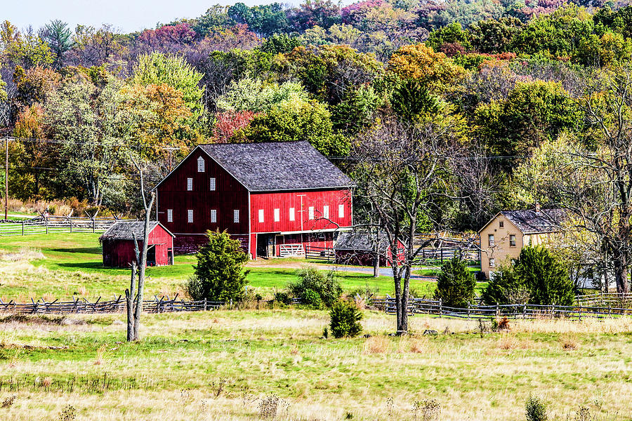 A beautiful Fall Day At Gettysburg Photograph by William E Rogers ...