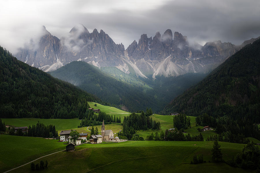 A Beautiful Valley In The Dolomites Photograph by Ti Wang