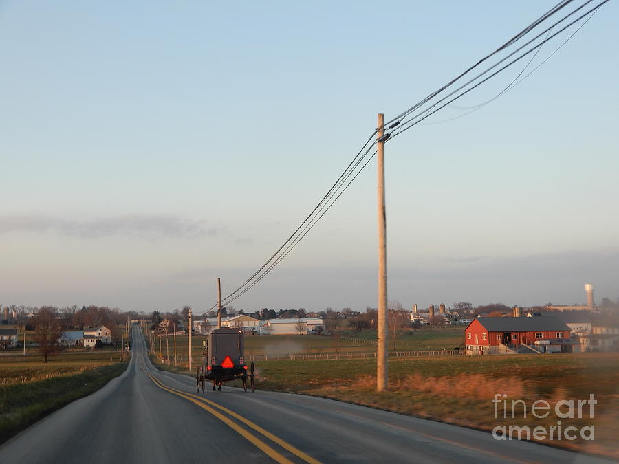 Winter Photograph - A Beautiful Winter Evening in Lancaster County by Christine Clark