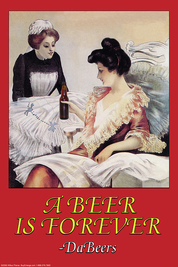 A Beer is Forever DBeers Painting by Wilbur Pierce