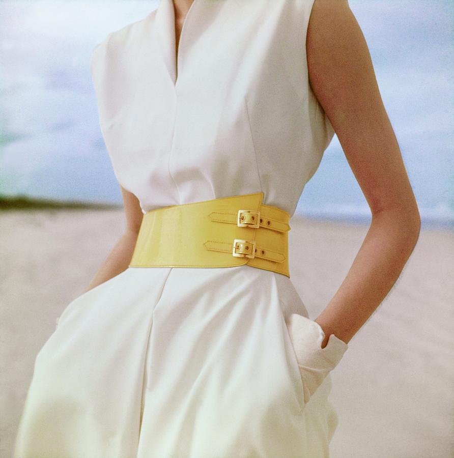 A Belted Dress At The Beach Photograph by Serge Balkin