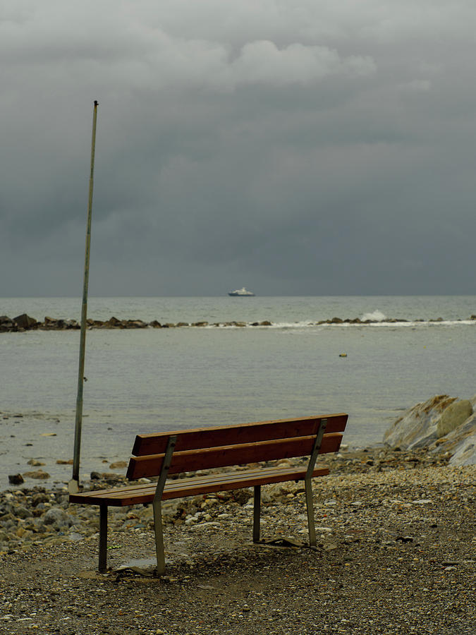 A bench on which to expect, by the sea by Giovanni Bertagna A bench on which to expect, by the sea by Giovanni Bertagna