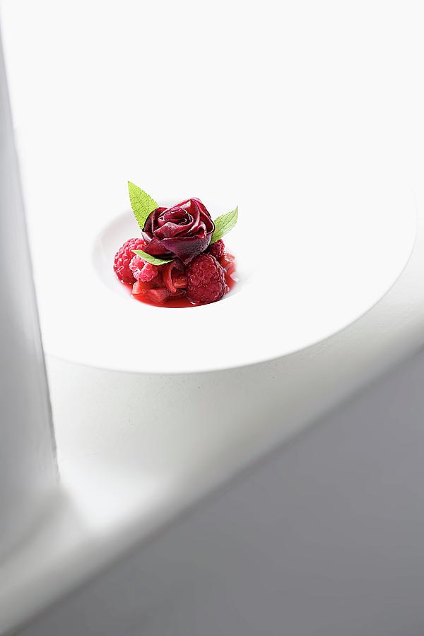A Berry Dessert At The Restaurant oscillate Wildly Photograph by Jalag / Markus Bassler