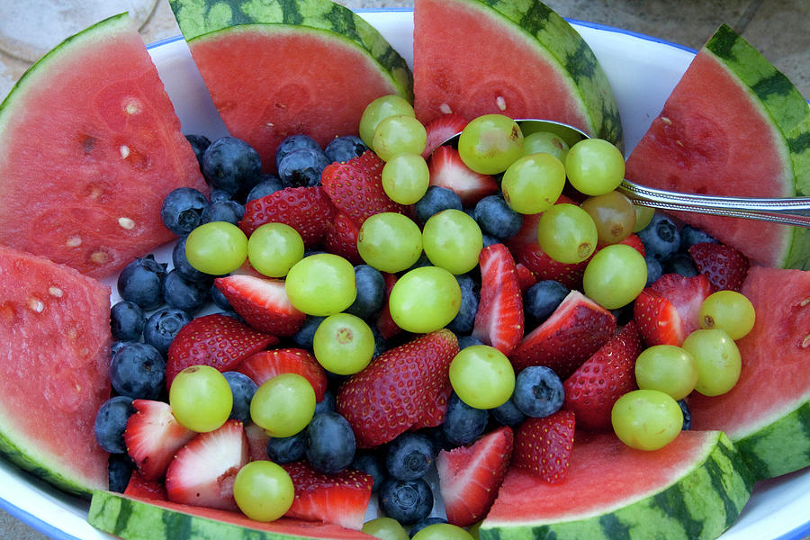 A Big Bowl Of Fruit Photograph by Steve Skjold