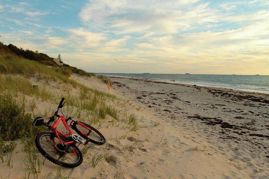 A Bike On The Beach Photograph by Michelle Tia