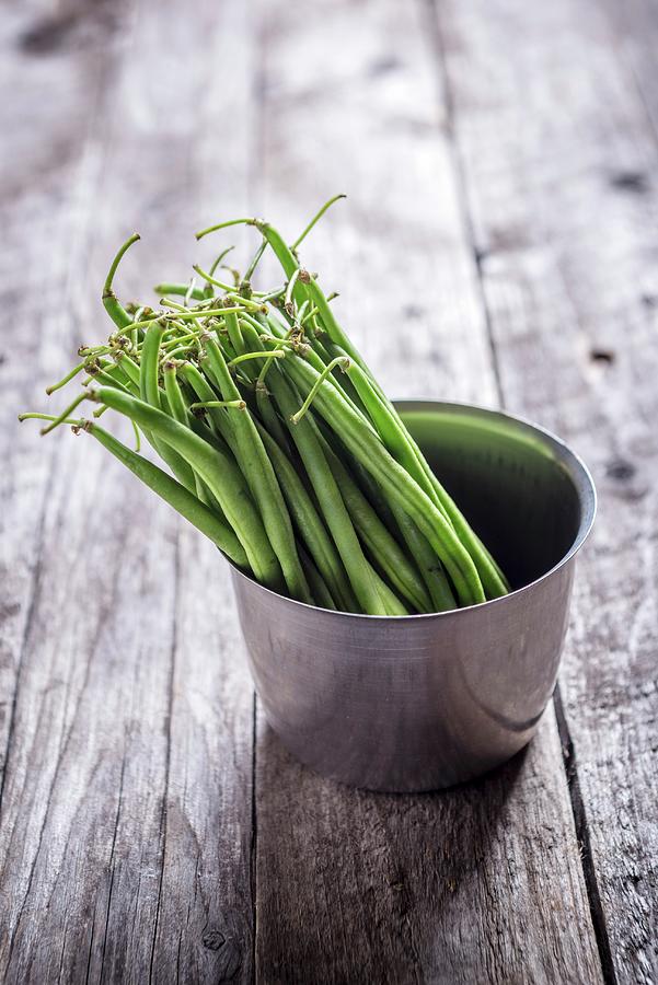 A Bowl Of Green Beans Photograph by Nitin Kapoor