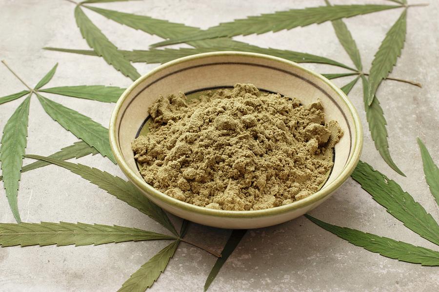 A Bowl Of Protein-rich Hemp Seed Powder Photograph by Petr Gross