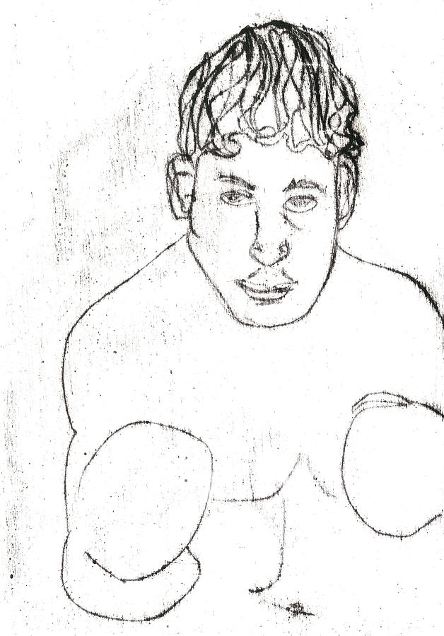 A boxer boxing Drawing by Edgeworth Johnstone