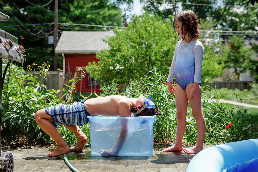 Boy best sale girl bathing