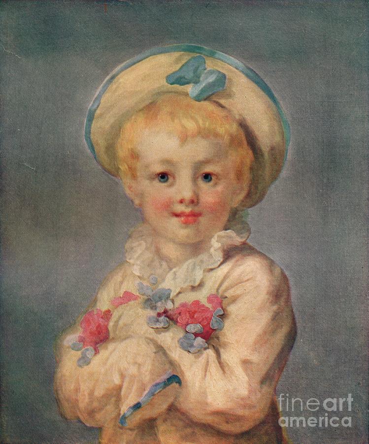 A Boy As Pierrot, C1780. 1911. Artist Drawing by Print Collector