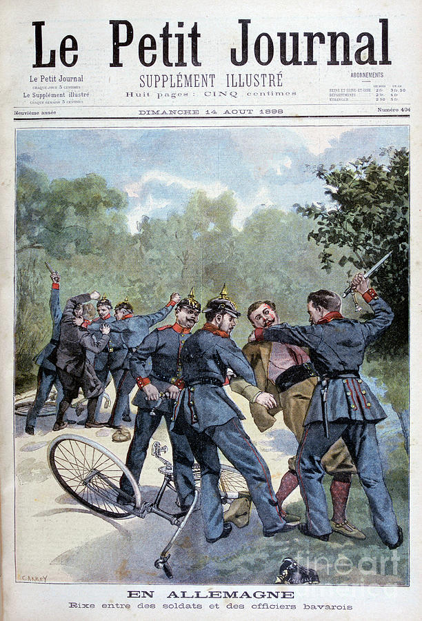 A Brawl Between German Soldiers Drawing by Print Collector