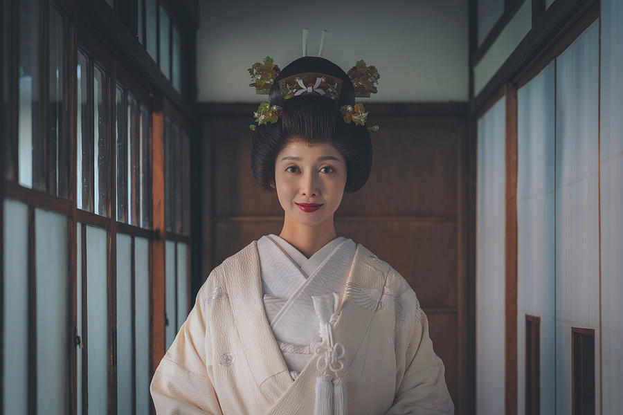 A Bride At The Traditional Japanese House. Photograph by Junko Torikai