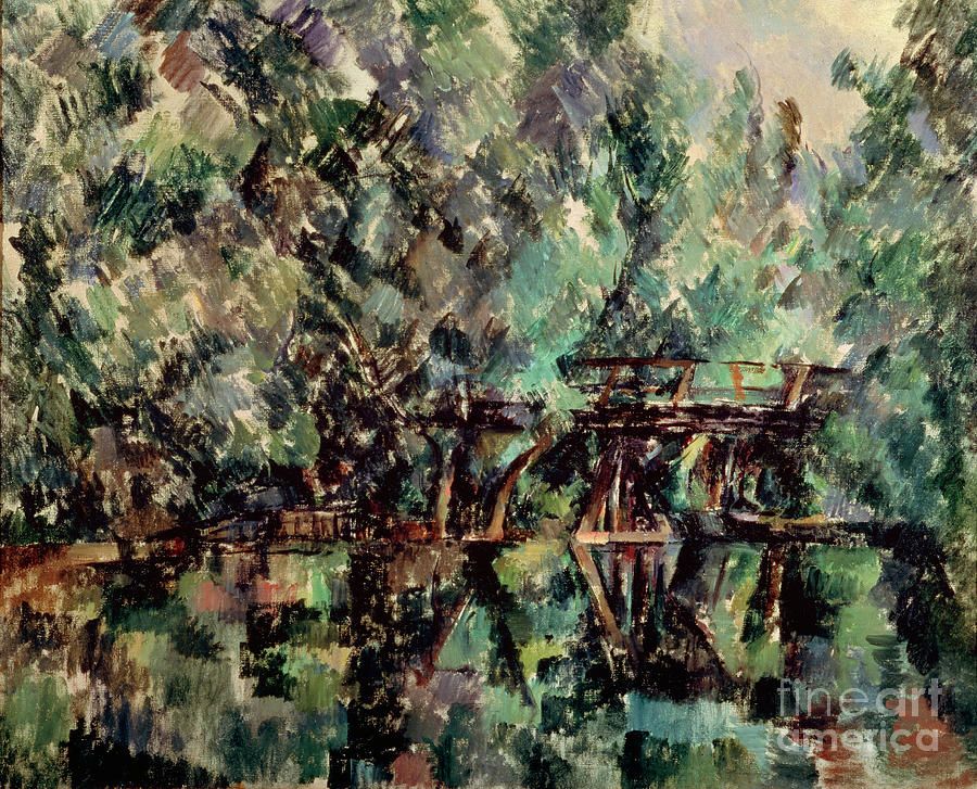A Bridge Over A Pond, C1898. Artist Drawing by Heritage Images