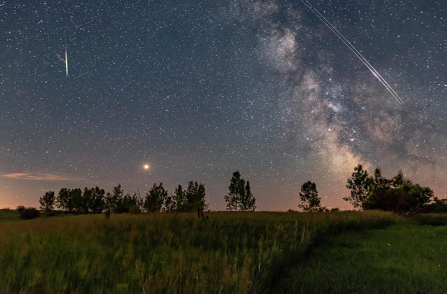 Alberta Photograph - A Bright Mars Rising To The East by Alan Dyer Alberta Photograph - A Bright Mars Rising To The East by Alan Dyer