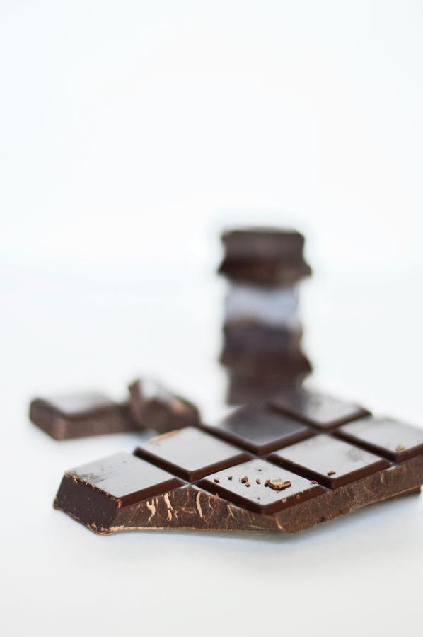 A Broken Bar Of Chocolate Photograph by Sarah Levannier