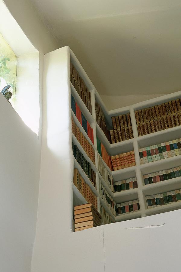 A Built In Corner Bookcase Photograph by Bertrand Limbour