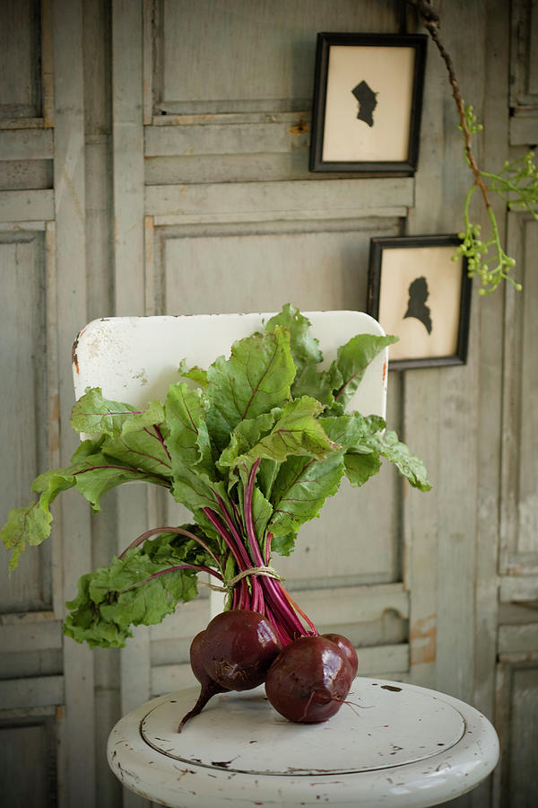 A Bunch Of Beetroot With Greenery Photograph by Colin Cooke