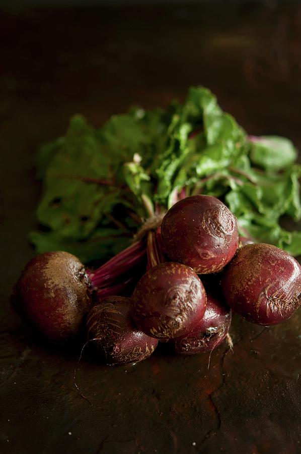 A Bundle Of Fresh Beetroot Photograph by Kristy Snell