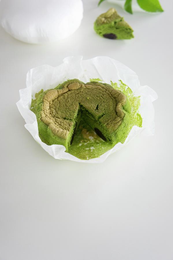 A Cake With Matcha Tea Photograph by Martina Schindler