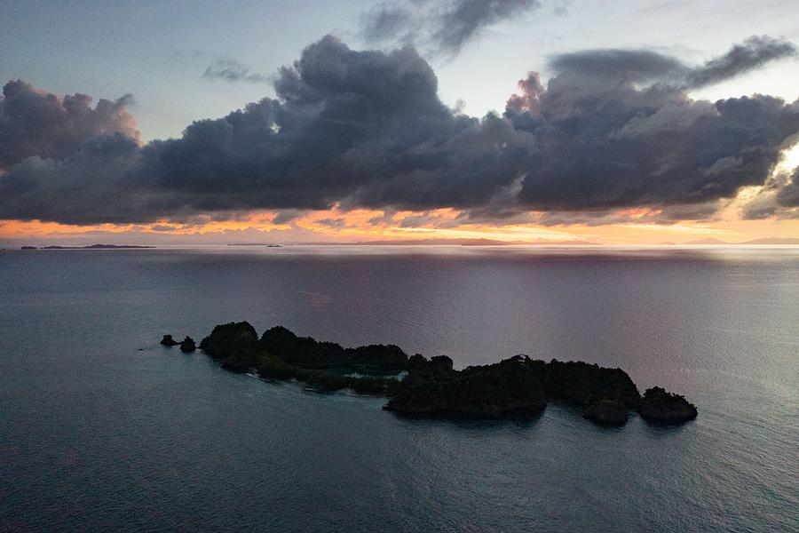 Nature Photograph - A Calm Dawn Silhouettes Beautiful by Ethan Daniels