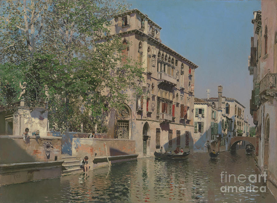 A Canal In Venice Drawing by Heritage Images
