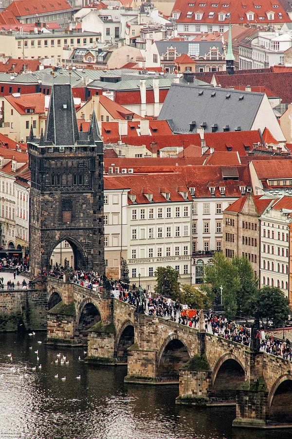 A Charles Bridge Close-Up - What A 600mm Lens Can Do - 2 Photograph by Hany J