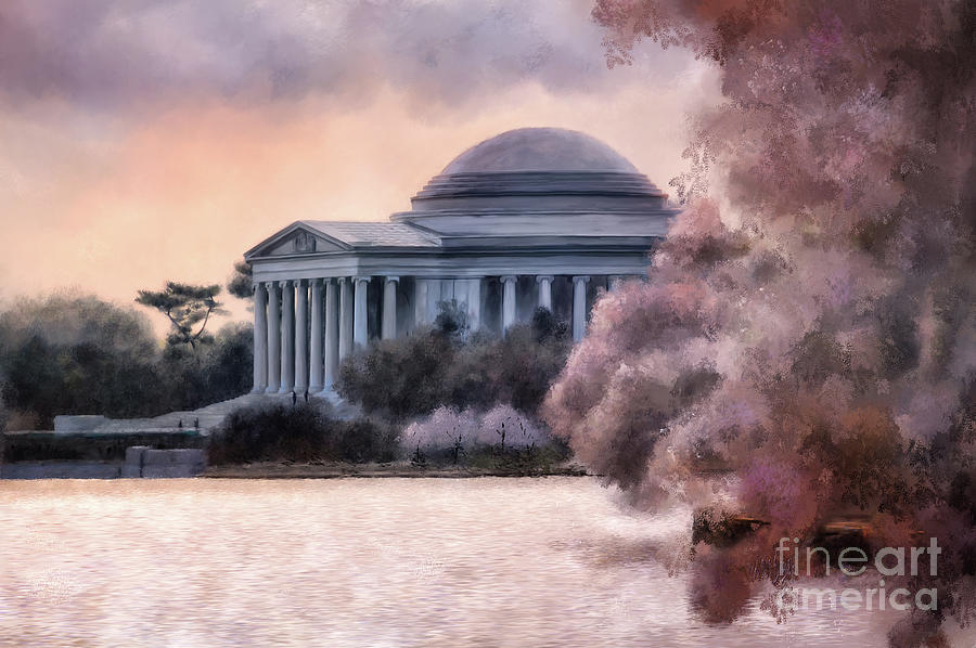 A Cherry Blossom Dawn Digital Art by Lois Bryan
