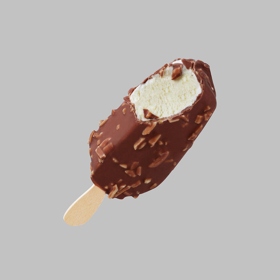 A Chocolate And Almond Ice Lolly Photograph by Frank Adam