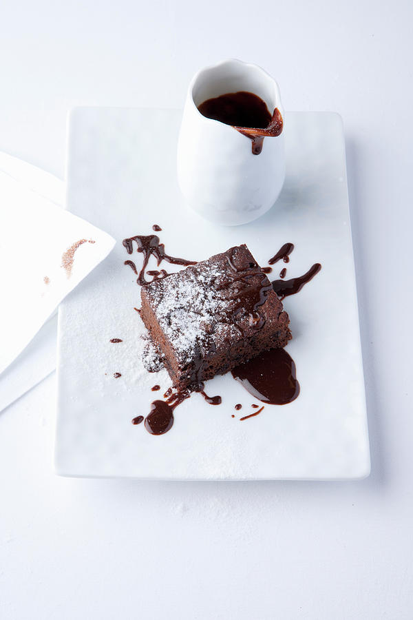 A Chocolate Banana Brownie Photograph by Michael Wissing