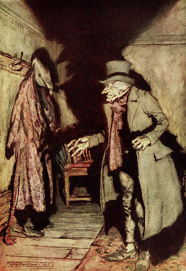 A Christmas Carol, Ebenezer Scrooge Photograph by Science Source