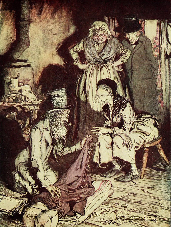 A Christmas Carol, Selling Scrooges Photograph by Science Source