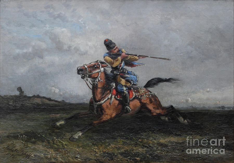 A Circassian Rider Drawing by Heritage Images