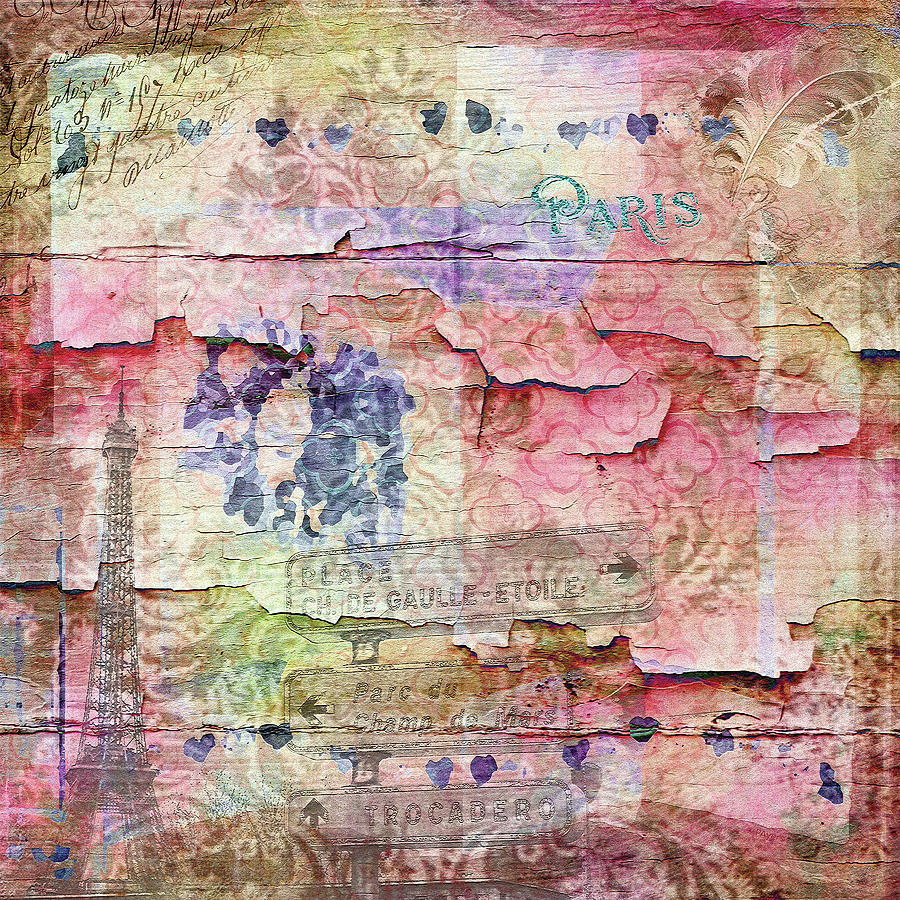 French Mixed Media - A City Besieged by Paula Ayers