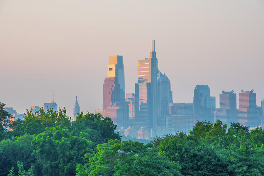 A City Morning - Philadelphia Photograph by Bill Cannon