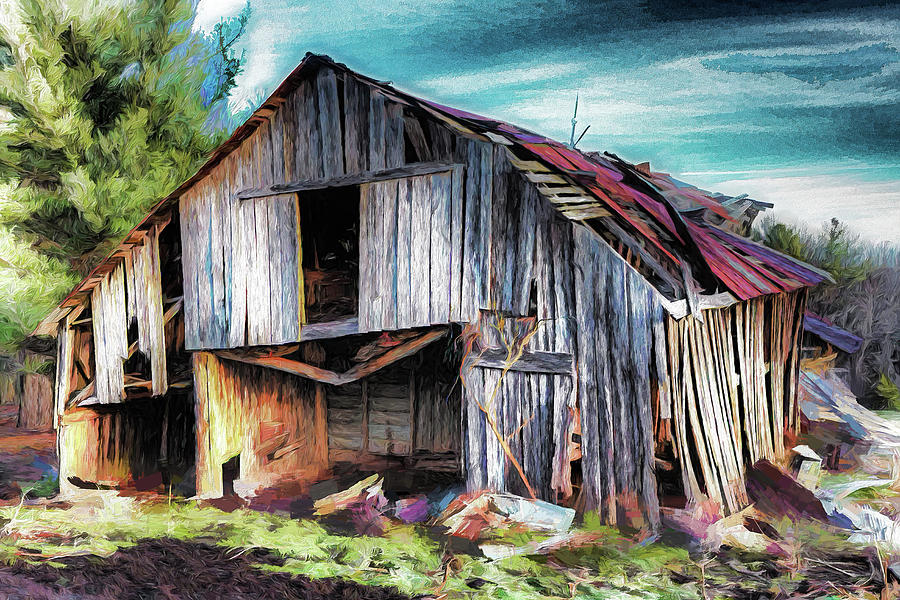 A Classic Vintage Barn in the Blue Ridge AP Painting by Dan Carmichael