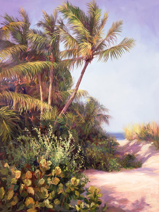 Beach Landscapes Painting - A clear day by Laurie Snow Hein