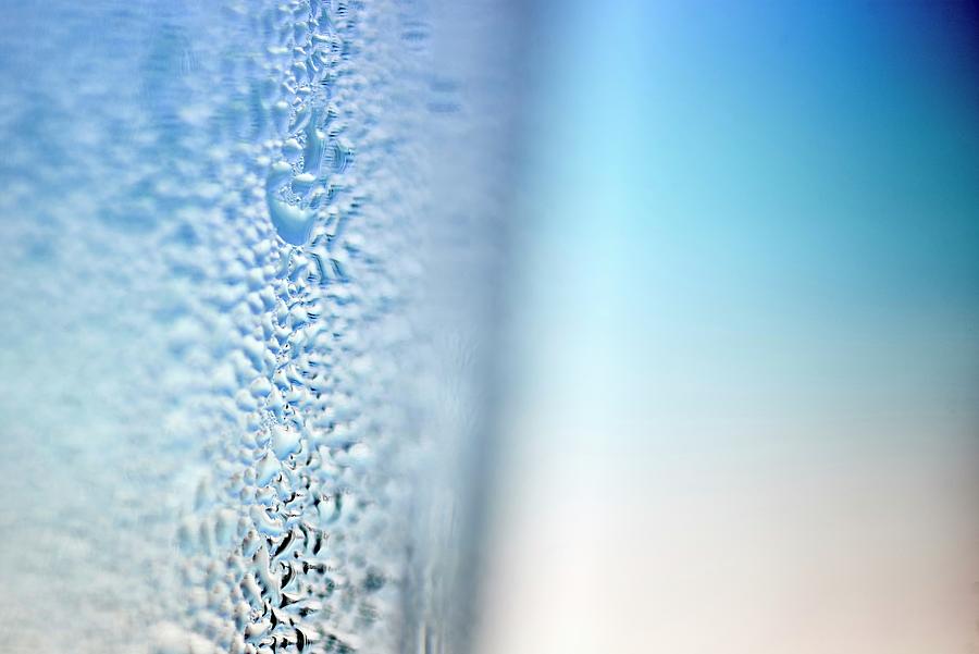 A Close-up Of Water Droplets On A Glass Photograph by Bernhard Winkelmann