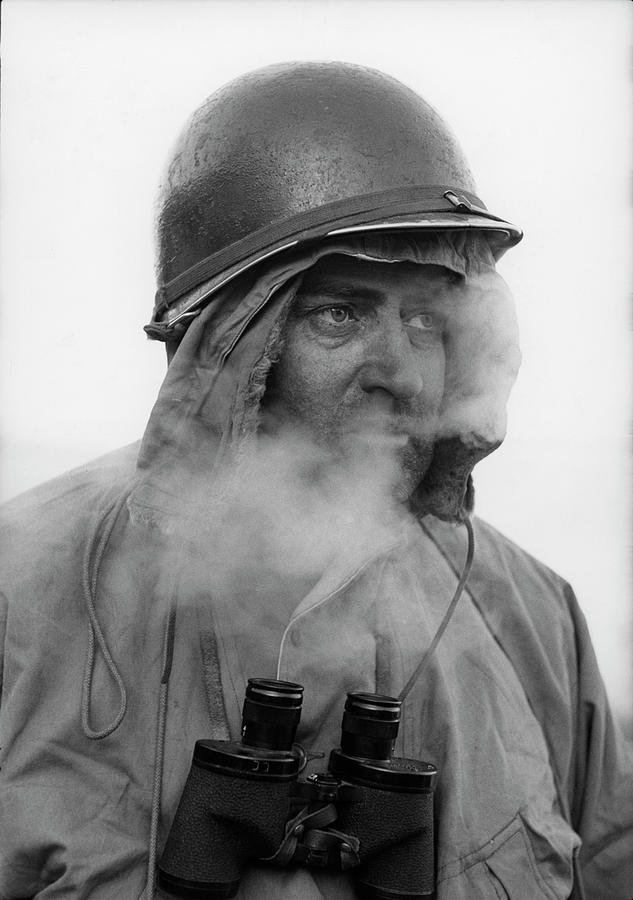 Winter Photograph - A Cold Major Carroll Cooper by Hank Walker