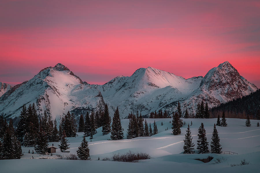 A Colorado Winter Sunset Photograph by Jen Manganello