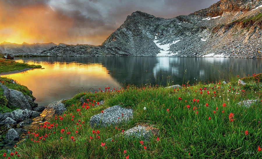 A Colorful Mountain Morning Photograph by Leland D Howard