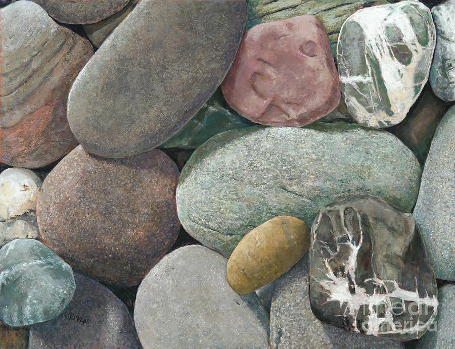 A Congregation of Stones Pastel by Nick Payne