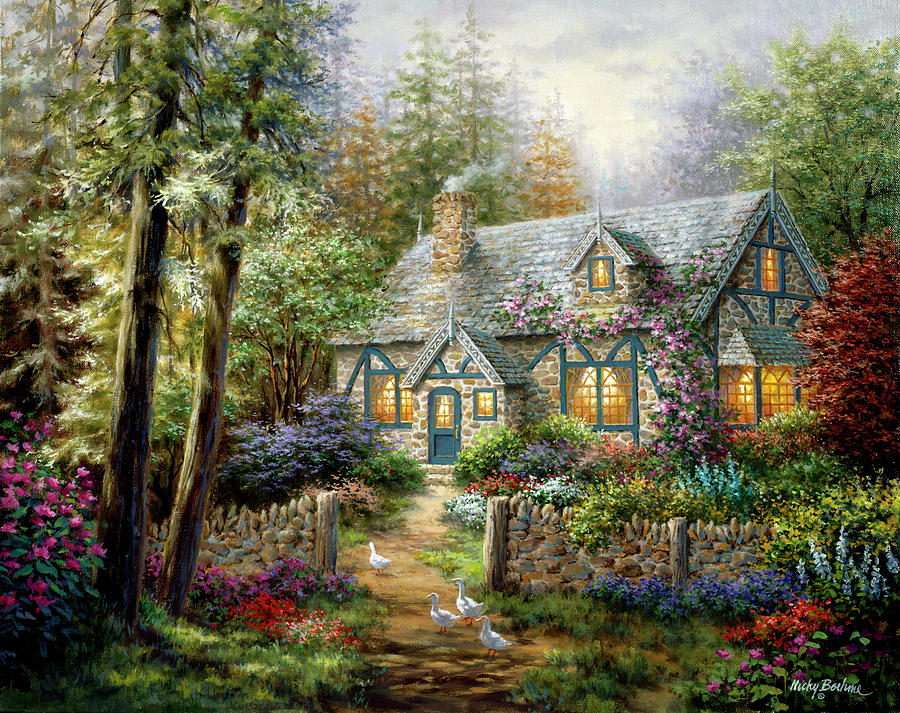 Goose Painting - A Country Gem by Nicky Boehme