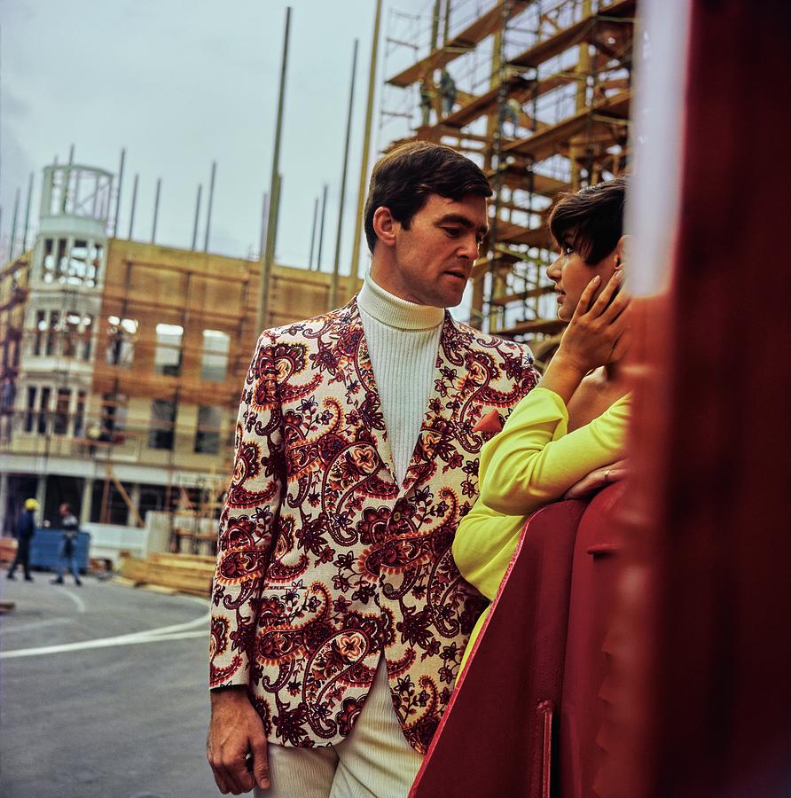 A Couple Flirting By A Construction Site Photograph by Zachary Freyman