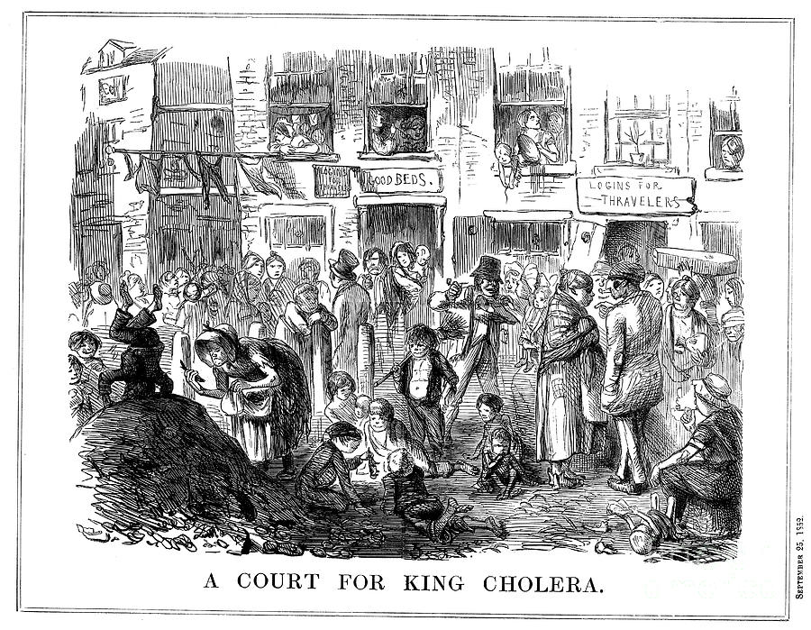 A Court For King Cholera, 1852 Drawing by Print Collector