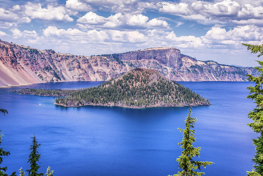 A Crater Lake Dream Photograph by Joseph S Giacalone
