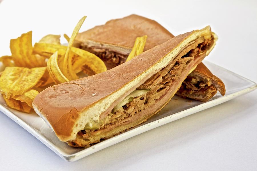 A Cuban Sandwich a Sandwich Made With Cuban Bread, Usa Photograph by Andre Baranowski
